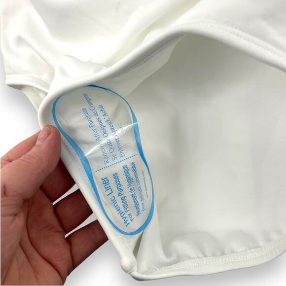 NEW Michael Michael Kors One Shoulder White One Piece Swimsuit Size 4 O Ring NWT - Picture 6 of 10